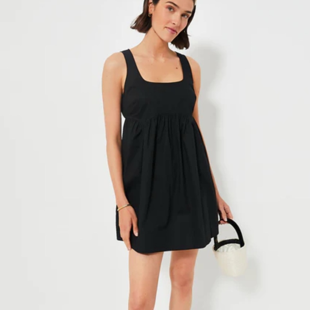 Tuckernuck Pomander Place Black Sleeveless Porto Dress